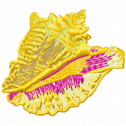 Seashell Embroidery Design 9 Seashell Embroidery Design 9